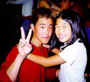 alan and april at the secret pal dance